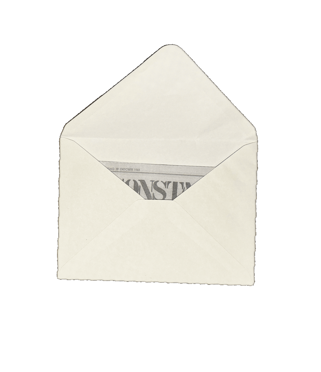 Letter coming out of an envelope